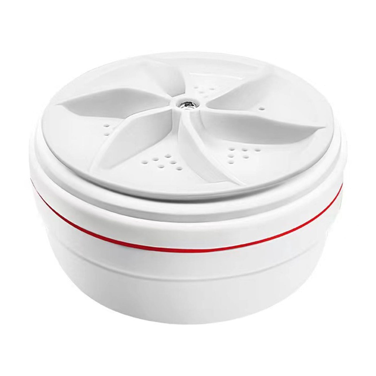WIFKLSIIPG Mini Turbine Washer Portable Travel Dorm Lazy Small Washing Machine Home Underwear Sock Cleaner(White)