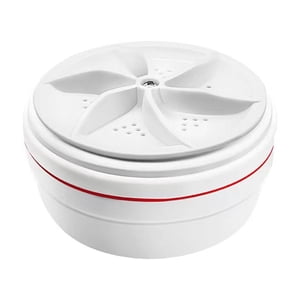 WIFKLSIIPG Mini Turbine Lave-linge Portable Dorm Lazy Petit lave-linge Maison Sous-vêtements Nettoyeur de chaussettes(Blanc)