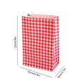 thumbnail image 3 of QTOCIO Colorful Plaid Kraft Paper Bag Gift Wrap Small Gift Paper Bag Cute Storage Organizer Bag, 3 of 4