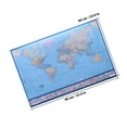 thumbnail image 2 of WRITWAA Detailed Political World Map Wall Poster Blue Full Lamination for Home and Office, 2 of 7