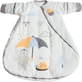 thumbnail image 1 of Baby Wearable Blankets with Detachable Sleeves Newborn Sleeping Sack Two Way Zipper, 1 of 7