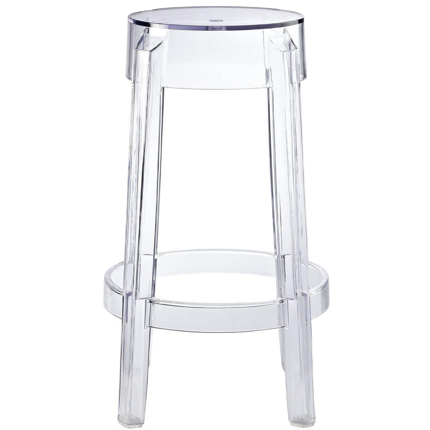 Plata Import Ghost Counter Acrylic Stool