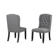 thumbnail image 2 of Memphis Dining Chair with Nail Head Trim, Set of 2, Grey, 2 of 2