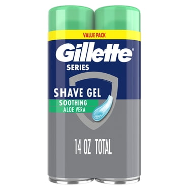 Gillette Series Soothing Shaving Gel for Men, Protects Against 5 Signs of Shaving Irritation, Shave Gel With Aloe Vera, Suitable for Sensitive Skin