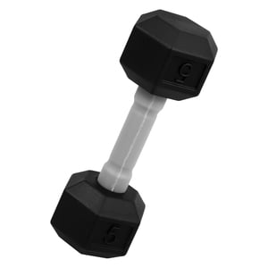 OUNONA Silicone Dumbbell Hexagonal Hand Weight Barbell 1Pack
