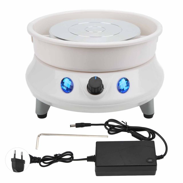 Pottery Wheel, Humanized Design Harshness Rotation Pottery Wheel Machine For School For Pottery DIY Shop US Plug,EU Plug,UK Plug,AU Plug