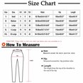 thumbnail image 3 of AherBiu High Waisted Pants for Women Straight Leg Bootcut Spring Casual Button Bottom Lounge Trousers, 3 of 6