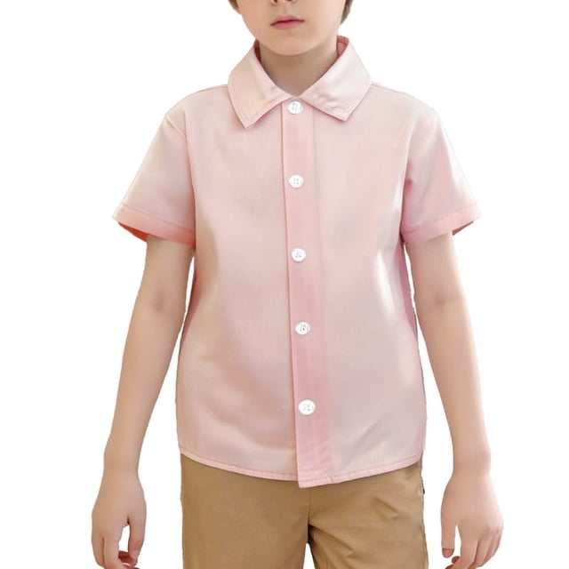 Kids Girls' Button Down Shirts Button Down Shirt Girls Graduation Shirts Kids Uniform Shirts 3-4 Years