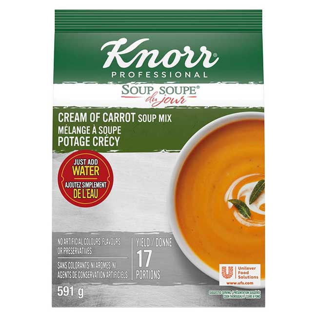 Knorr Professional Gluten Free Cream Of Carrot Soup Mix, 591 g -- 4 per case