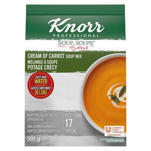 Knorr Crème sans gluten professionnelle de mélange de soupe de carottes, 591 g -- 4 par cas