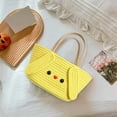 thumbnail image 3 of Women Handbag Cartoon Shape Sweet Color Woven Large Opening Contrast Color Baby Children Handbag Soft Straps Great Load Bearing Bag, 3 of 11