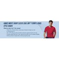 thumbnail image 4 of Hanes T-Shirt Sport Cool DRI Performance pour Hommes Lot de 2, TG, Marron, 4 of 4