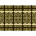 thumbnail image 1 of Ahgly Company Machine Washable Indoor Rectangle Transitional Black Brown Area Rugs, 2' x 4', 1 of 7
