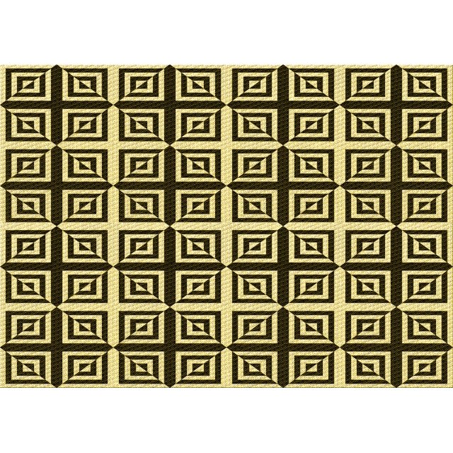 Ahgly Company Machine Washable Indoor Rectangle Transitional Black Brown Area Rugs, 8' x 12'