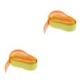 thumbnail image 4 of Transemion Anti Glissement Raquette Rouleau Tennis Poignée Bande d'Emballage Jaune Fluorescent 110x2.5x0.2CM 2Set, 4 of 6