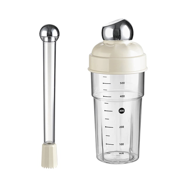 Hand Cranked Shaker With Ice Mace And Graduated Cocktail Shaker Tool Set Suitable For Milk Tea Shop Hand Cranked Lemon Tea Cocktail Shaker