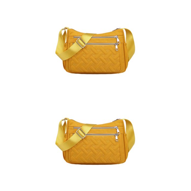Youkk Stay Organized With Multipurpose Messenger Bag Large Capacity Crossbody Bag yellow 2Set
