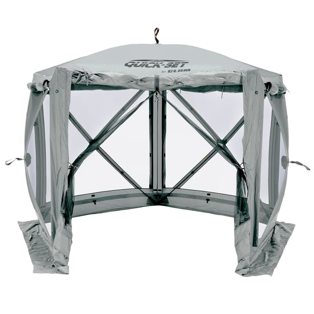 CLAM Quick-Set Adventure 9x9' Portable Outdoor Canopy Shelter w/Wind Panels