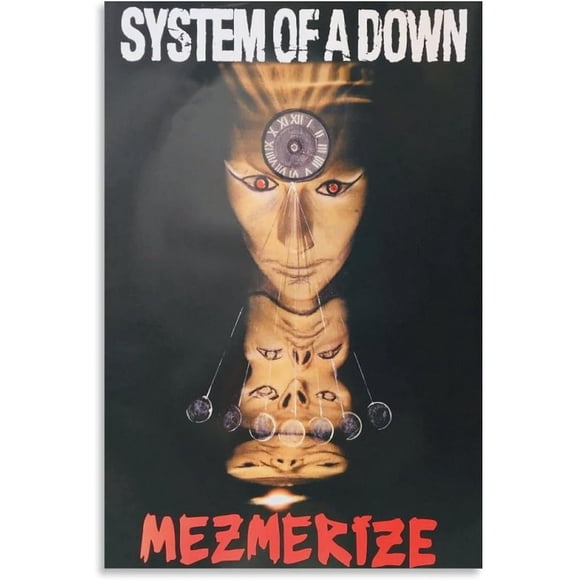 PPHAOSHO System Of Down Mezmerize Album Cover HD Poster frameless Painting Canvas Wall Posters Art Picture Print Modern Home Decor 24x36inch