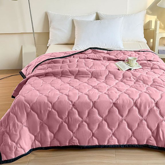 Summer Air Conditioning Quilt Cool Feeling Ice Silk Summer Quilt Thin Ice Cream Quilt Washable Washable