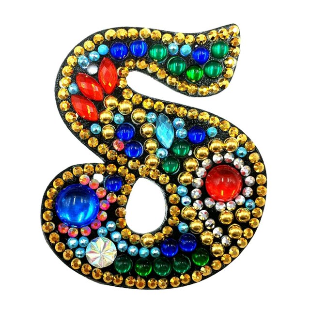 Porte-clés de Noël 26 Lettres Pendentif Strass