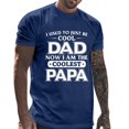 thumbnail image 1 of LUOGENLI T-shirts pour Homme pour Hommes Homme Printemps et Été Fête des Pères Décontracté Rétro Lettrage Impression Partielle T-Shirt Col Rond Manche Courte Haut T-shirts pour Hommes T-shirts Graphiques TTG Grand Pâques Marine TG, 1 of 6