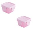 thumbnail image 2 of CHUANK Mini Plastic Food Storage Containers with Lids Small Airtight Containers Square School Lunch Containers for Leftover Food Containers Food Storage Discount, 2 of 6