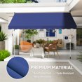 thumbnail image 4 of Outsunny Auvent Rétractable 10 X 5 Pi, Abri Pare-Soleil, Bleu Marine, 4 of 10