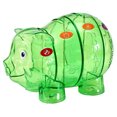 thumbnail image 1 of Bangcool Piggy Bank Pig Cute Four Grid Large Capacity Plastic Coin Bank Coin Saving Box, 1 of 10