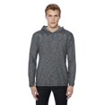 thumbnail image 1 of Dark Black Men's Long Sleeve Hooded Popover, 1 of 6