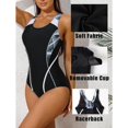 thumbnail image 3 of Beautyin Maillot de Bain une Pièce Athlétique pour Femmes Compétition Natation Course, 3 of 8