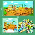 thumbnail image 3 of IMENGL Construction Fridge Magnets For Toddlers 50 PCS Refrigerator Magnets For Kids Create A Scene Play Sticker Book Travel Game Educational Toys For Kids 3D-Puzzles,60900,111000,490,1005000,5400,4, 3 of 8