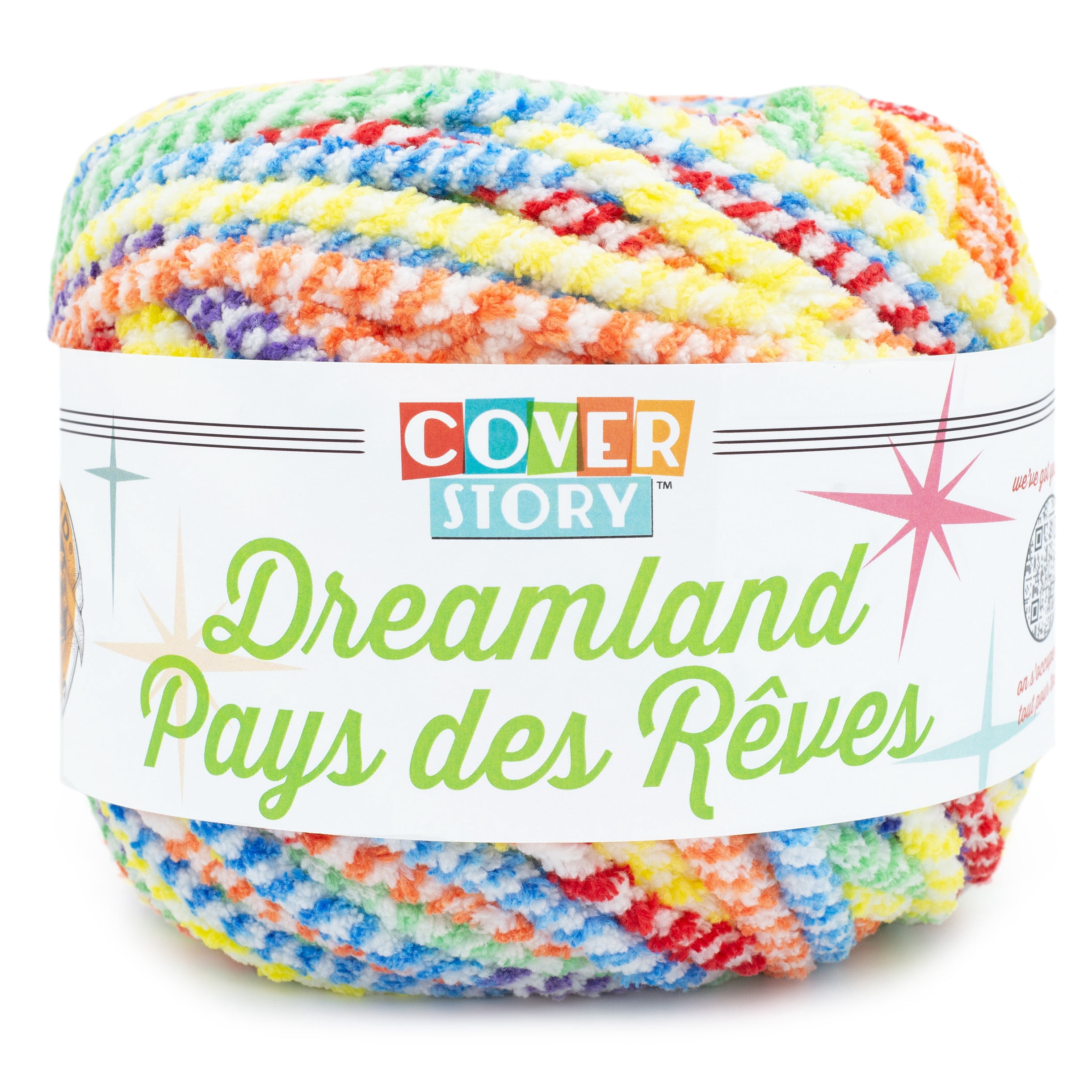 Fil Lion Brand Cover Story Dreamland Arc en Ciel Fil #6 super volumineux de couverture, 330g/ 135m - 1CT