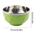 thumbnail image 3 of TACILIP Bol en Acier Inoxydable 304 à Double Couche Originalité Bol Sammy Bol à Soupe Bol à Souper Bol de Riz Isolé Bol Coloré pour la Maison, Cadeaux pour Hommes, 3 of 6