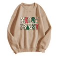 thumbnail image 4 of Pisexur Sweat-Shirt de Noël Décontracté à Manches Longues Col Rond pour Femmes, Chandail Ample et Confortable, Imprimé Mode Festival Automne, 4 of 4