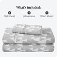 thumbnail image 4 of Bare Home Flannel Sheet Set - 100% Cotton - Deep Pocket - Twin XL, Winter Trees, 3-Pieces, 4 of 4