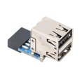 thumbnail image 2 of 9PIN To 2 USB2.0 PC Carte Mère USB Adaptateur d'Extension Accessoires d'Ordinateur, 2 of 8