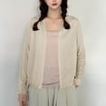 thumbnail image 3 of Womens Lightweight Summer Cardigan Rash Guard Long Sleeve Cover Up Open Front Wrap Cover Up Loungwear Sun Shawl, 3 of 7