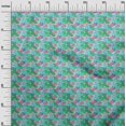 thumbnail image 3 of oneOone Cotton Poplin Green Fabric Abstract Craft Projects Decor Fabric Printed By The Yard 56 Inch Wide, 3 of 4