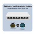 thumbnail image 3 of Commutateur Ethernet 5/8 Ports, Commutateur Réseau Gigabit 10/100/1000Mbps, Auto-Détection Rapide, RJ45, Commutateur Ethernet de Bureau, Auto MDI/MDIX, Sécurité, 3 of 7