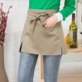thumbnail image 1 of WIFKLSIIPG Waist Short Apron Hotels Restaurant Cafe Waiters and Waitresses Uniforms Aprons(Beige), 1 of 1