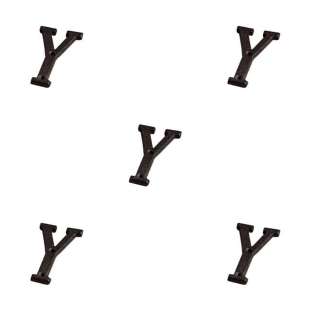 Transemion Durable And Rustproof Metal House Number Plaque For Stylish Door Decoration B17--Y 5Set