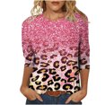 thumbnail image 1 of HKEJIAOI Hauts à Manches 3/4 pour Femmes Slim Fit S Summer Tops, 1 of 1
