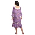 thumbnail image 3 of Moomaya Chemise de Nuit Évasée en Coton pour Femmes, 3 of 6