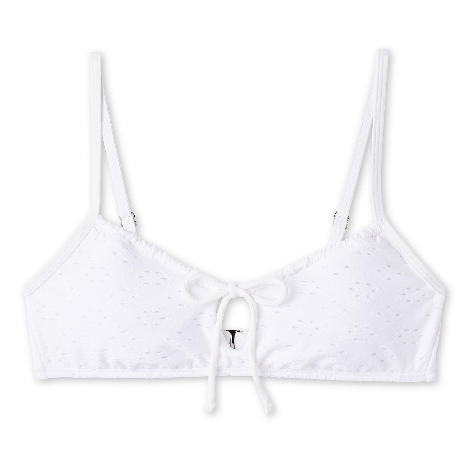 No Boundaries Women's Tie Front Bikini Top
