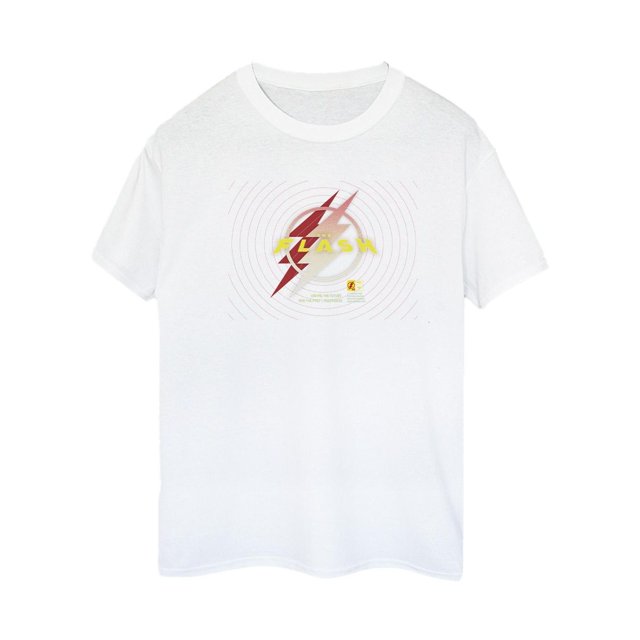 DC Comics T-Shirt Boyfriend en Coton Logo Flash Lightning pour Femmes
