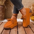 thumbnail image 3 of Mocassins à Plateforme Compensée Style Penny Espadrilles Mode pour Femmes 2025 Automne en Suède Largeur Grand Chaussures de Marche Décontractées, 3 of 7