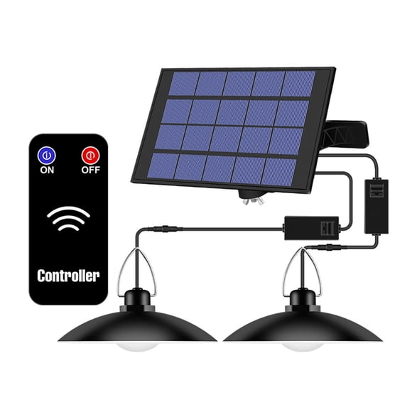 Yeacher LEDs Solar Hanging Light Outdoor IP65 Waterproof Solar Powered Lamp with Remote Controller for
