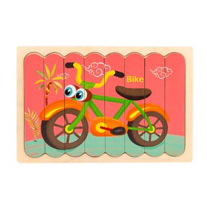 EGNMCR Puzzle de bâton en bois 0.1 Jeunes enfants Fruit Trafic Dinosaure Puzzle Jouet puzzle enfants Cadeaux d'anniversaire pour les enfants