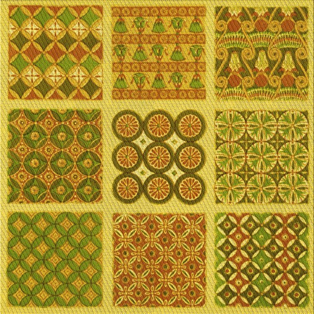 Ahgly Tapis de Zone Carré Transitionnel Lavable en Machine, Bisque Brun Foncé, 8 Pieds Carré